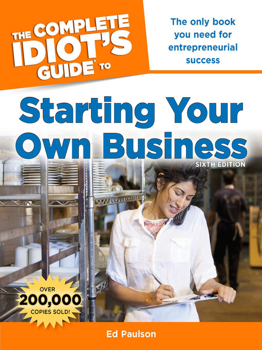 Cover image for The Complete Idiot's Guide to Starting Your Own Business